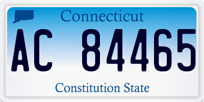 CT license plate AC84465