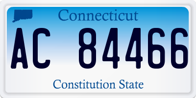 CT license plate AC84466