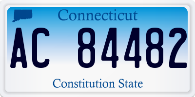 CT license plate AC84482