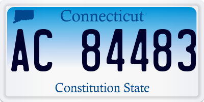 CT license plate AC84483