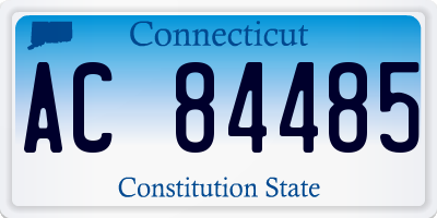 CT license plate AC84485