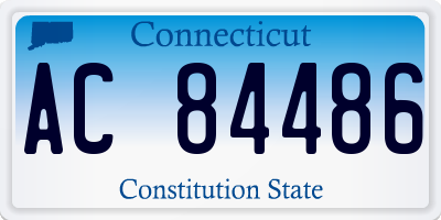 CT license plate AC84486