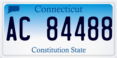 CT license plate AC84488