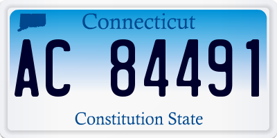 CT license plate AC84491