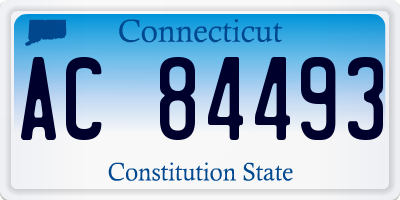 CT license plate AC84493