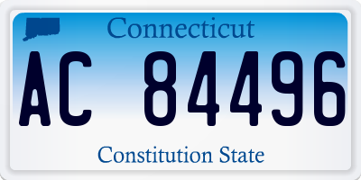 CT license plate AC84496