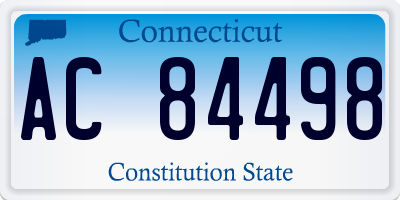 CT license plate AC84498