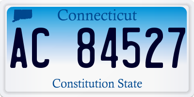 CT license plate AC84527