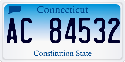 CT license plate AC84532