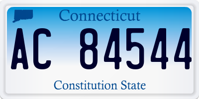 CT license plate AC84544