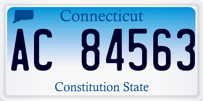 CT license plate AC84563