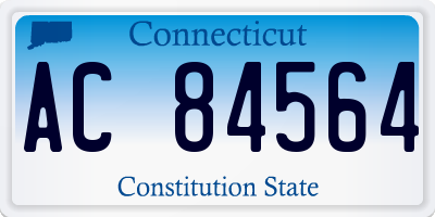 CT license plate AC84564