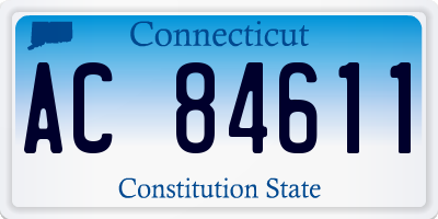 CT license plate AC84611