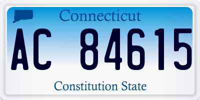 CT license plate AC84615