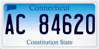 CT license plate AC84620