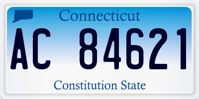 CT license plate AC84621