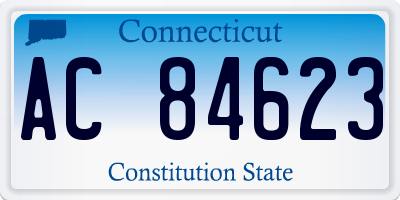 CT license plate AC84623