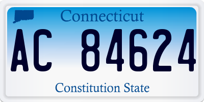 CT license plate AC84624