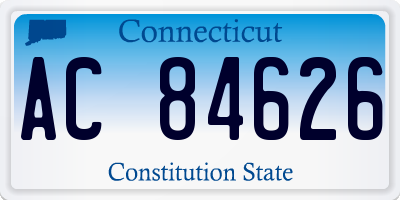 CT license plate AC84626