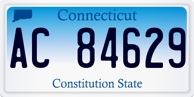 CT license plate AC84629