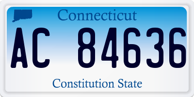 CT license plate AC84636