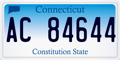 CT license plate AC84644