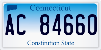 CT license plate AC84660