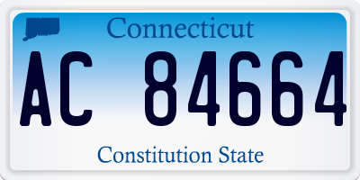 CT license plate AC84664