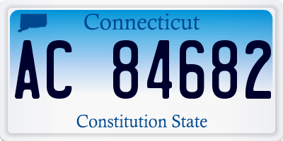 CT license plate AC84682