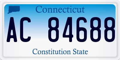CT license plate AC84688