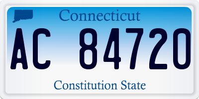 CT license plate AC84720