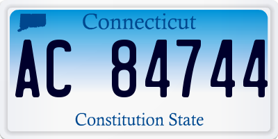 CT license plate AC84744