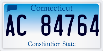 CT license plate AC84764