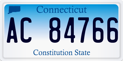 CT license plate AC84766