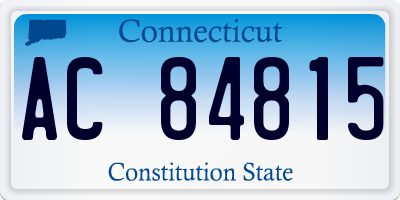 CT license plate AC84815