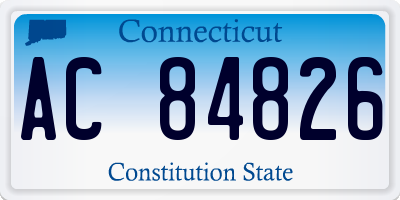 CT license plate AC84826