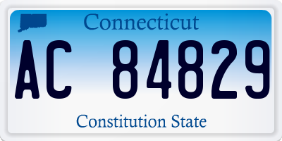 CT license plate AC84829