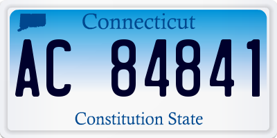 CT license plate AC84841