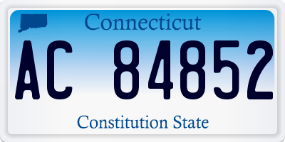 CT license plate AC84852