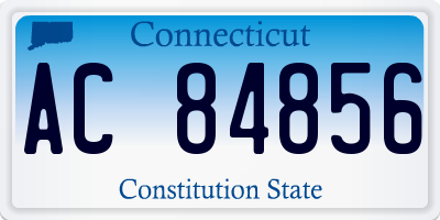 CT license plate AC84856