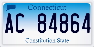 CT license plate AC84864