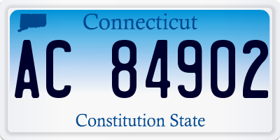 CT license plate AC84902