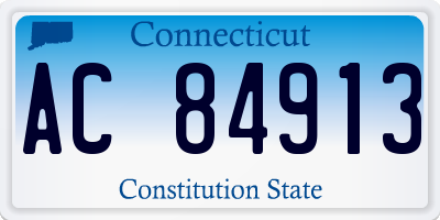 CT license plate AC84913