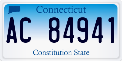 CT license plate AC84941