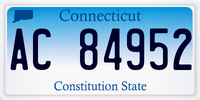 CT license plate AC84952