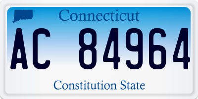 CT license plate AC84964