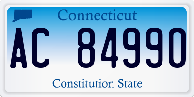 CT license plate AC84990