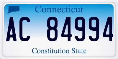CT license plate AC84994