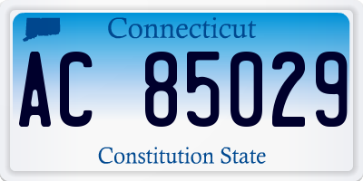 CT license plate AC85029