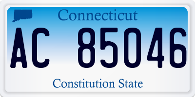 CT license plate AC85046